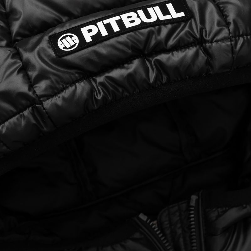 Giacca invernale uomo Pitbull Shatto trapuntata con cappuccio black 5