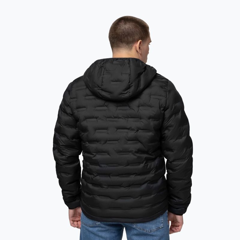 Giacca invernale da uomo Pitbull Camino Quilted Hooded black 3