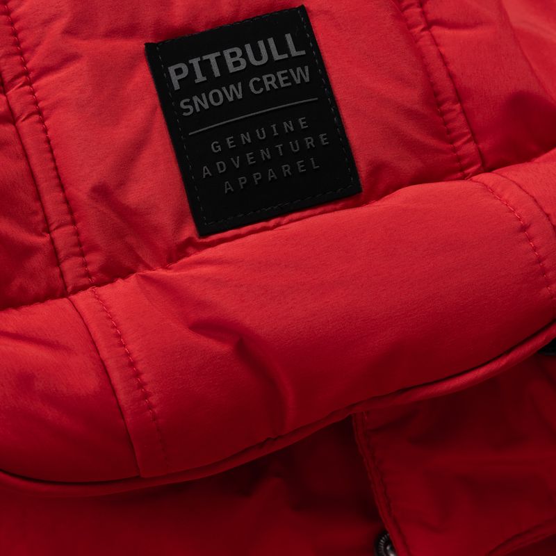 Giacca invernale da uomo Pitbull Piedmont Quilted Hooded fluorescent/red 6