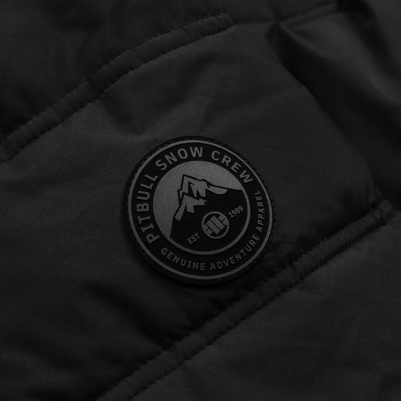 Giacca invernale da uomo Pitbull Piedmont Quilted Hooded black 7