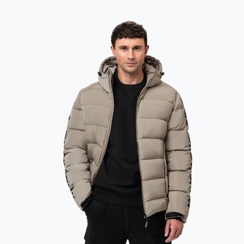 Giacca invernale uomo Pitbull Airway 4 Padded Hooded pale sand 4