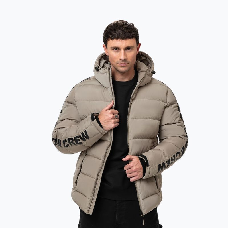 Giacca invernale uomo Pitbull Airway 4 Padded Hooded pale sand 5