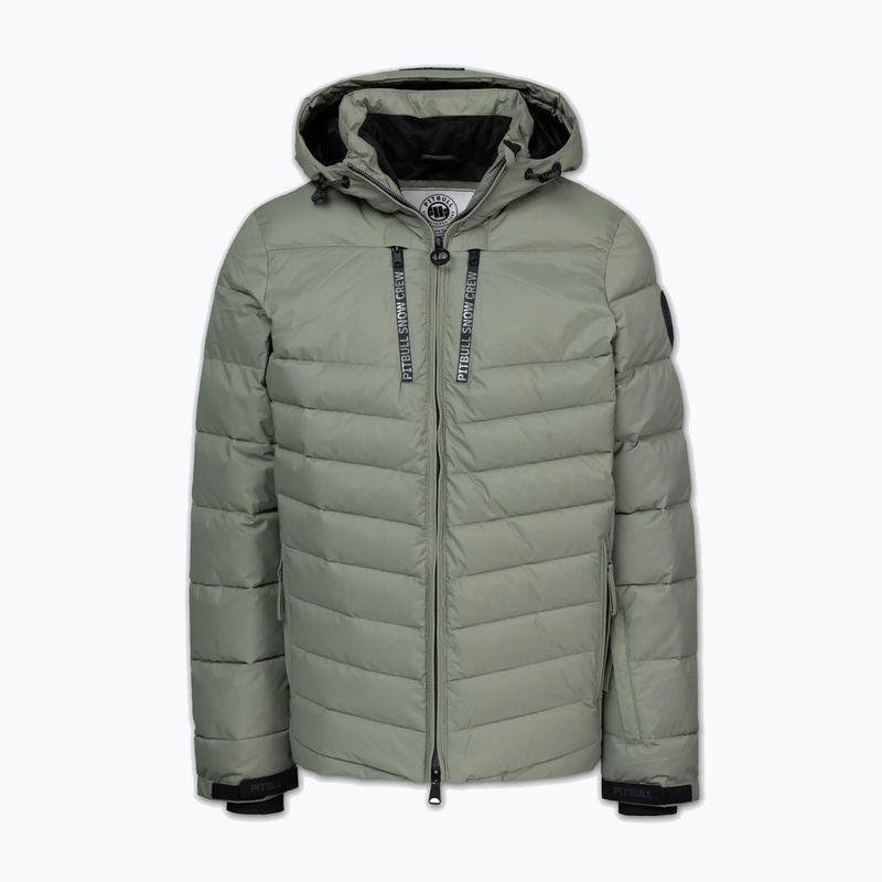 Giacca invernale uomo Pitbull Crestline Padded Hooded dusty sage 4