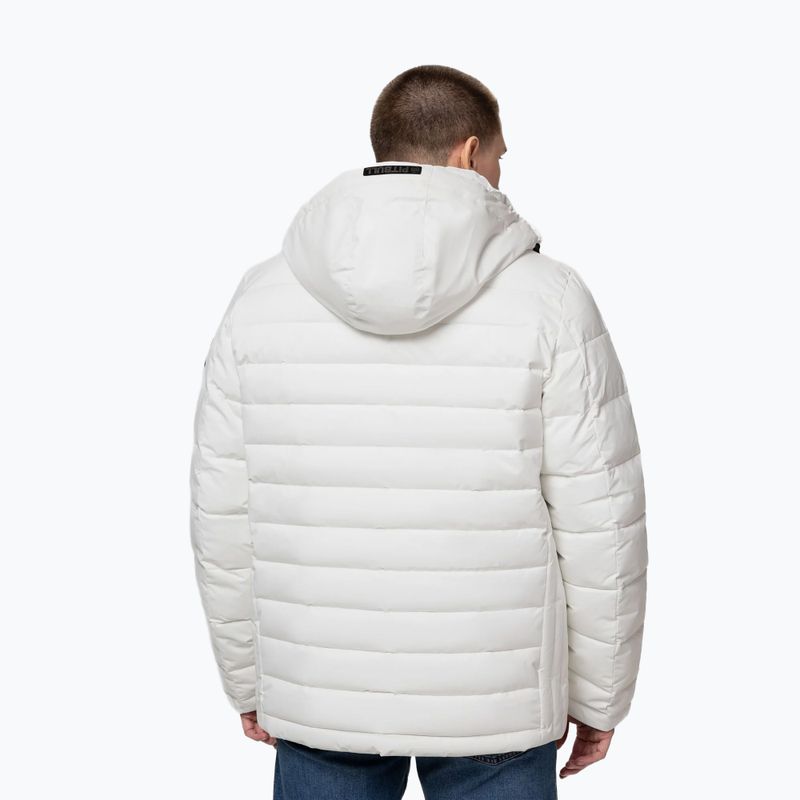 Giacca invernale uomo Pitbull Crestline Padded Hooded off white 3