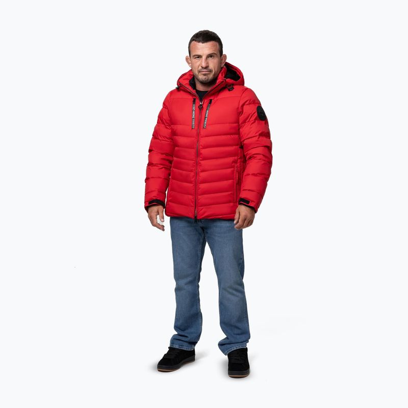 Giacca invernale da uomo Pitbull Crestline Padded Hooded red 2