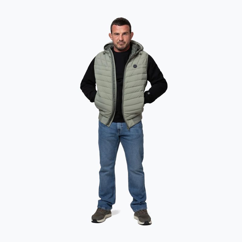 Gilet uomo Pitbull Naylor Padded Hooded dusty sage 2