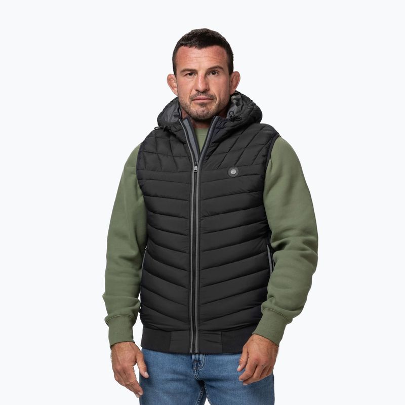Gilet uomo Pitbull Naylor Padded Hooded black 4