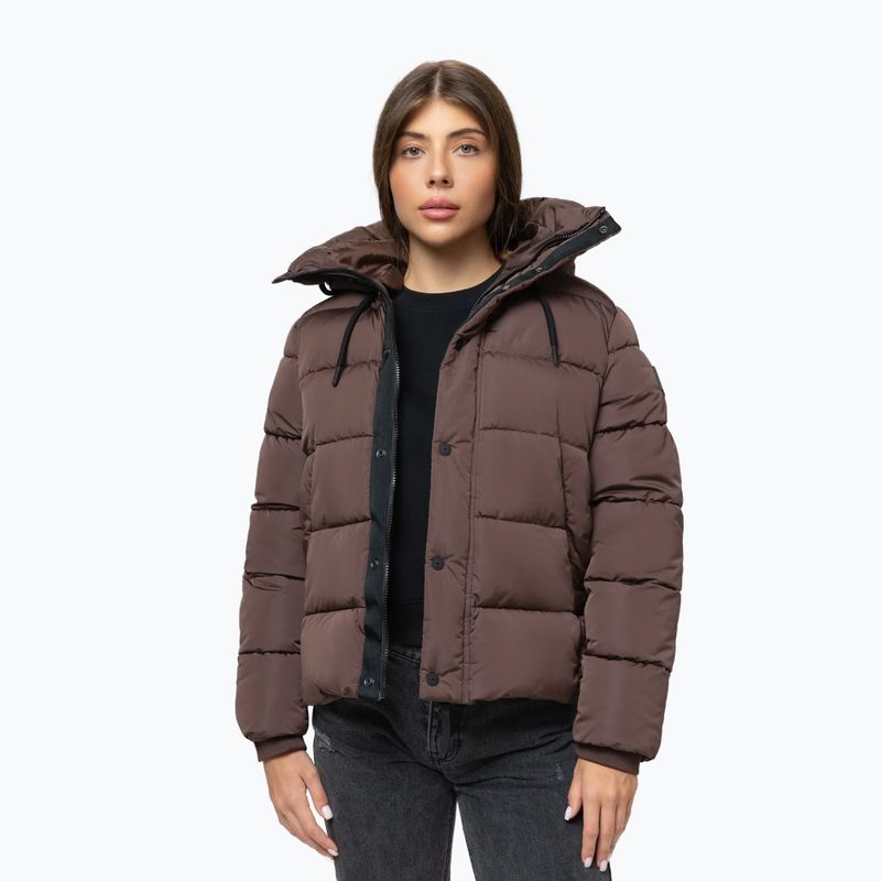Giacca invernale da donna Pitbull Amalia Padded Hooded dark chocolate 4