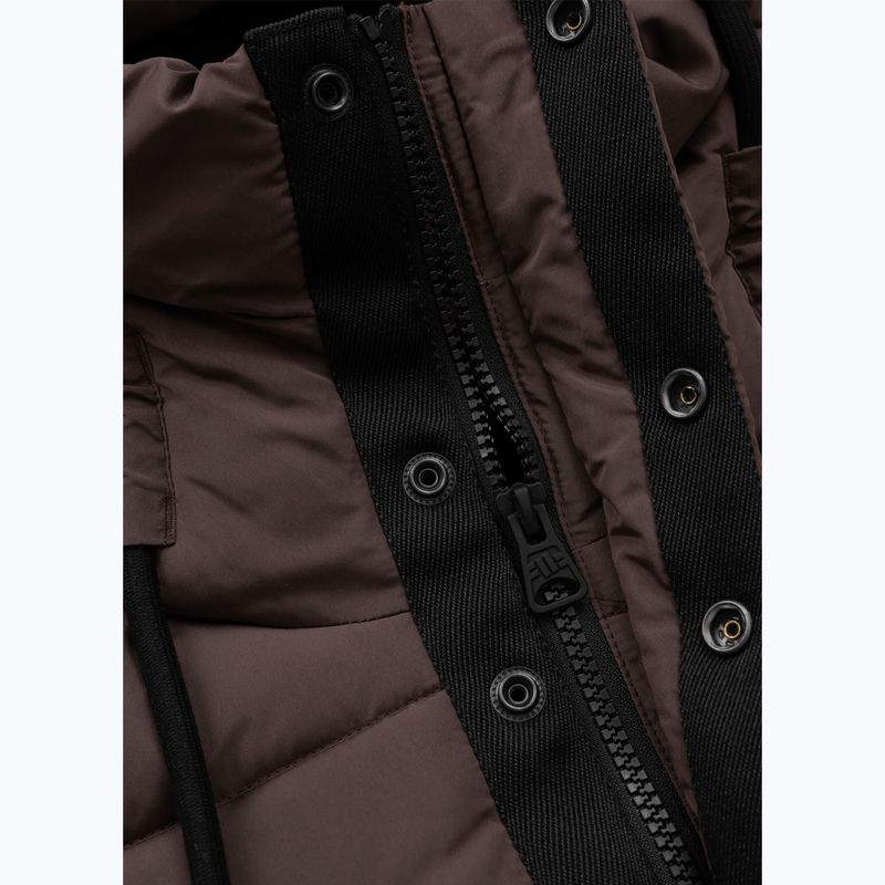 Giacca invernale da donna Pitbull Amalia Padded Hooded dark chocolate 8