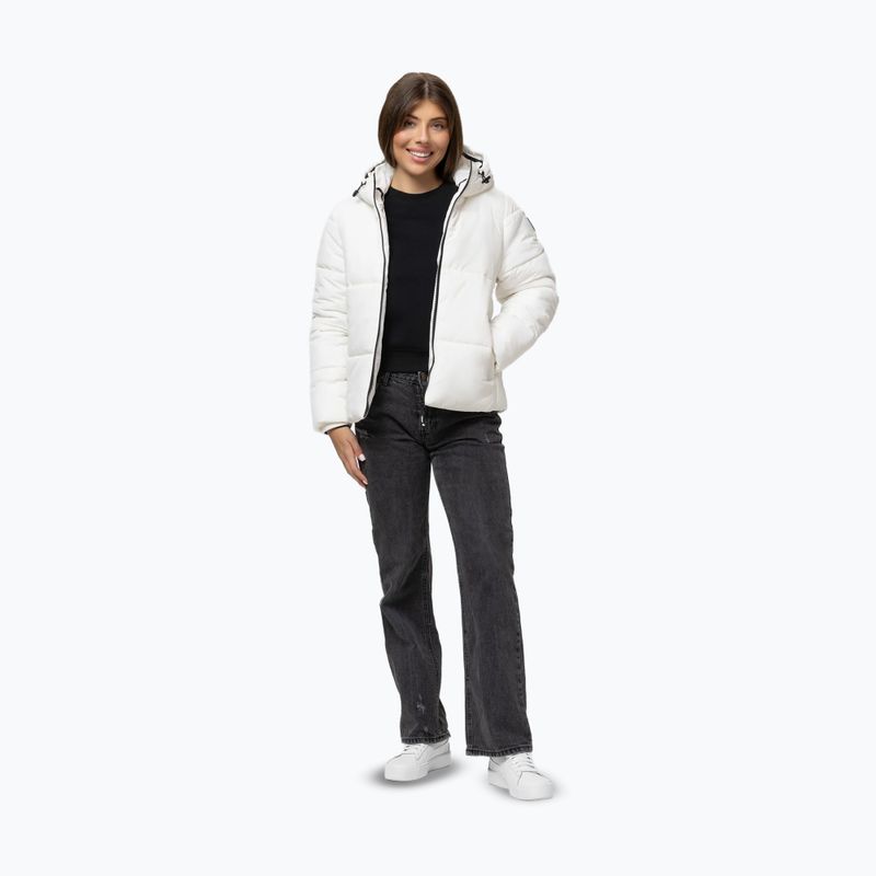 Giacca invernale da donna Pitbull Vista Quilted Hooded off white 2