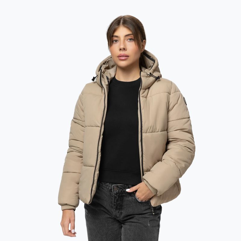 Giacca invernale da donna Pitbull Vista Quilted Hooded dark sand 5
