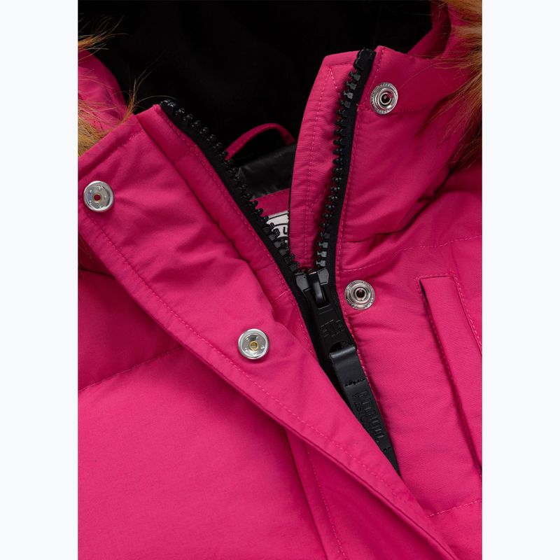 Giacca invernale donna Pitbull Azalea Quilted Hooded raspberry red 9