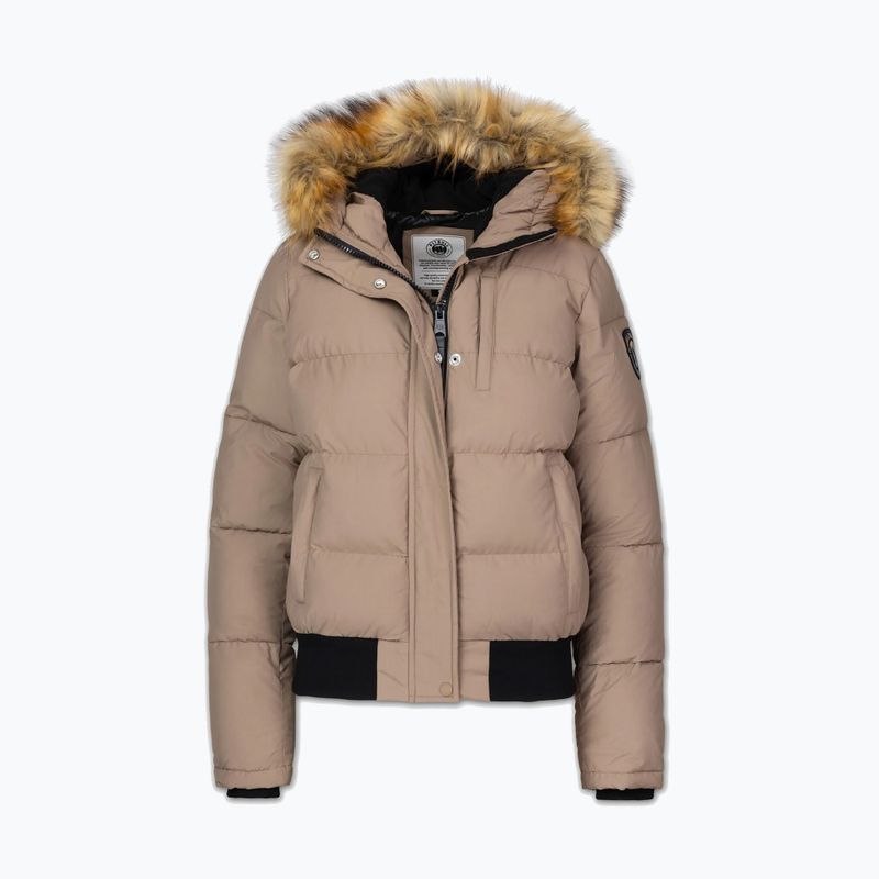 Piumino donna Pitbull Azalea Quilted Hooded dark sand 7