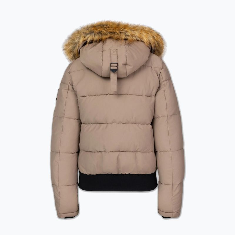 Piumino donna Pitbull Azalea Quilted Hooded dark sand 8