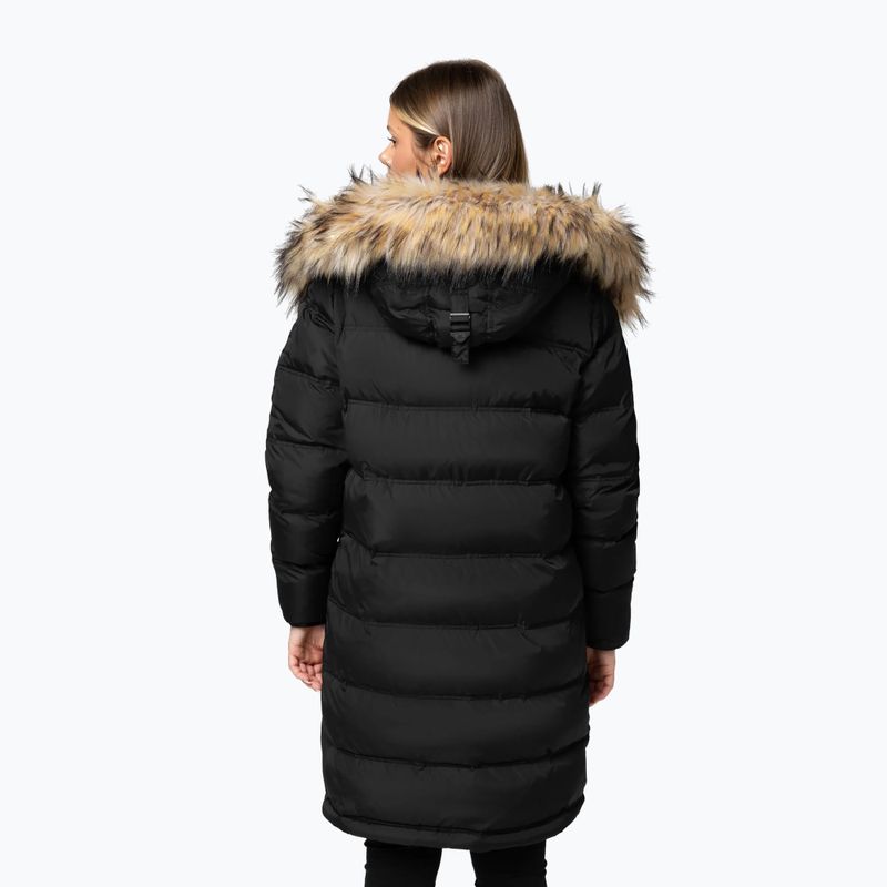 Giacca invernale donna Pitbull Queenston Padded Hooded black 3