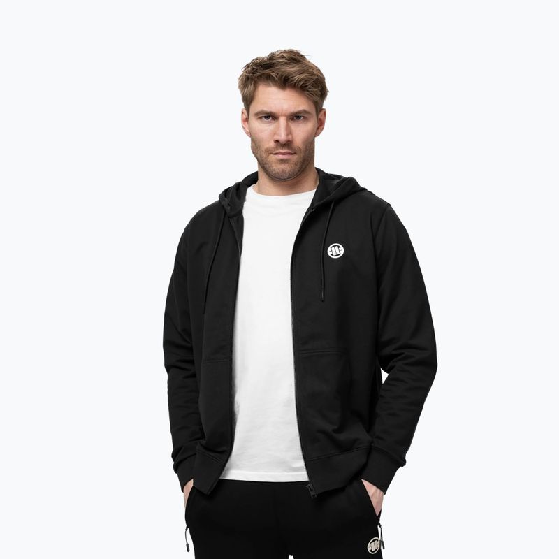 Felpa da uomo Pitbull Nugget Small Logo Hooded Zip black 4