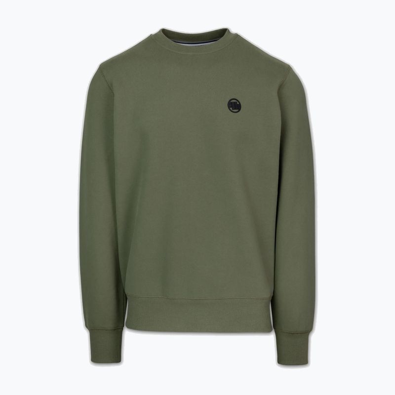 Felpa uomo Pitbull Small Logo Crewneck olive