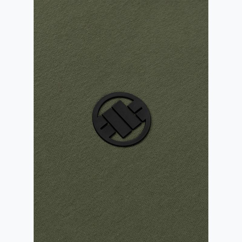 Felpa uomo Pitbull Small Logo Crewneck olive 4
