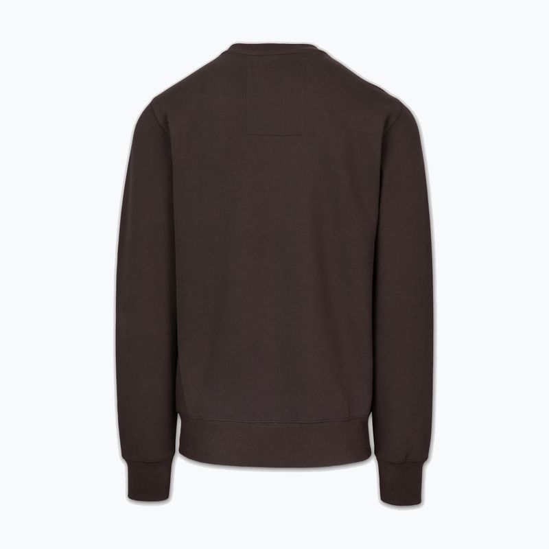 Felpa uomo Pitbull Small Logo Crewneck dark chocolate 5