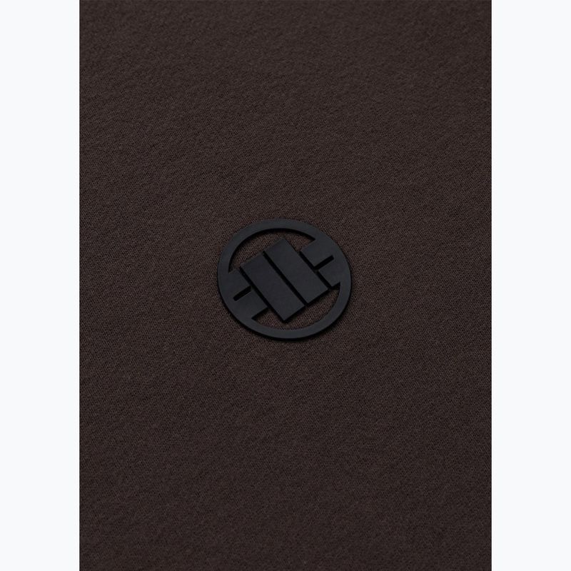 Felpa uomo Pitbull Small Logo Crewneck dark chocolate 7
