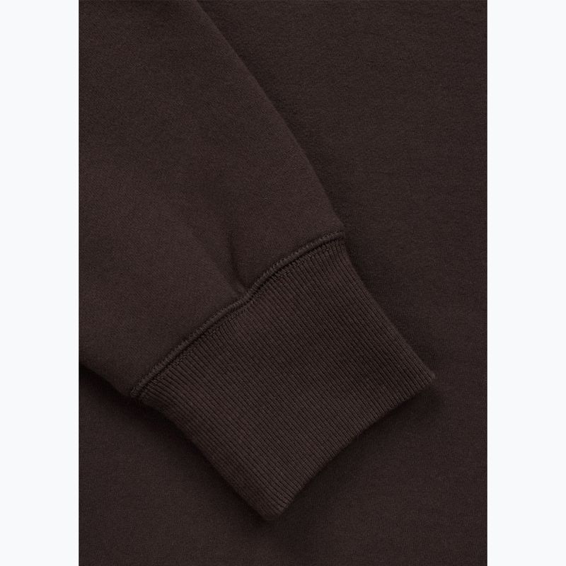 Felpa uomo Pitbull Small Logo Crewneck dark chocolate 8