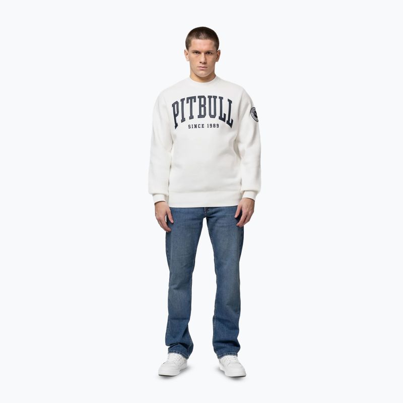 Felpa uomo Pitbull Norton Crewneck off white 2