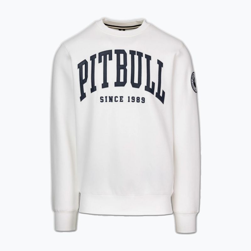 Felpa uomo Pitbull Norton Crewneck off white 4