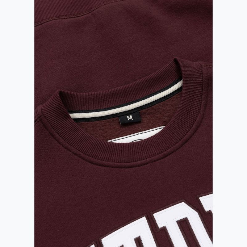 Felpa uomo Pitbull Norton Crewneck dark burgundy 6