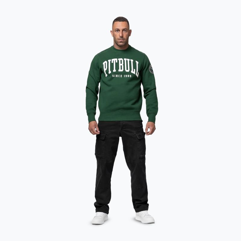 Felpa uomo Pitbull Norton Crewneck green 2