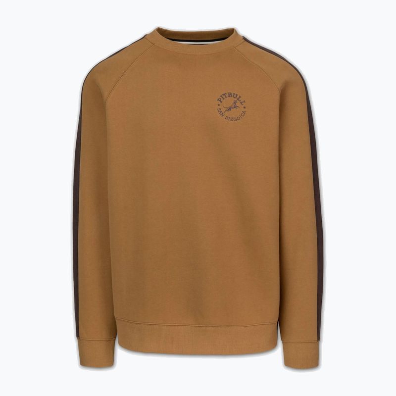 Felpa uomo Pitbull San Diego Ca Crewneck honey yellow 3