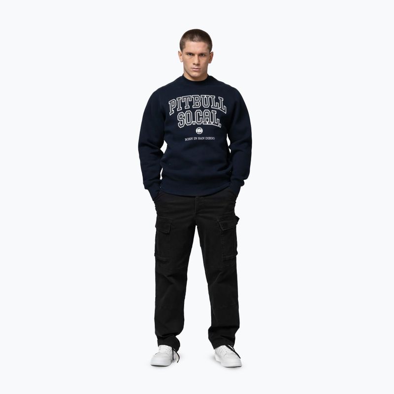 Felpa uomo Pitbull So Cal Crewneck dark navy 2