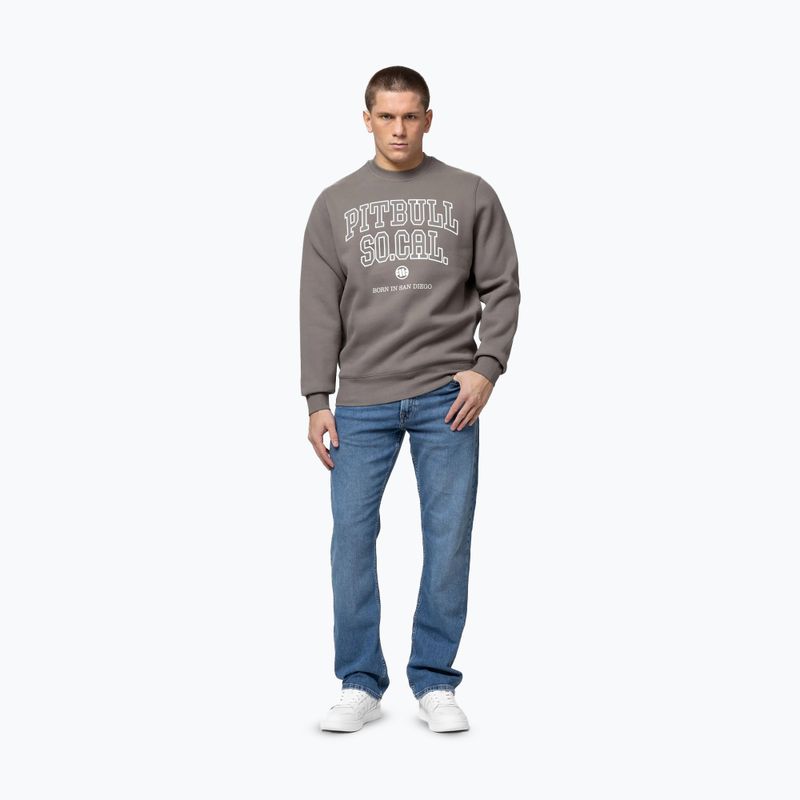 Felpa uomo Pitbull So Cal Crewneck taupe 2