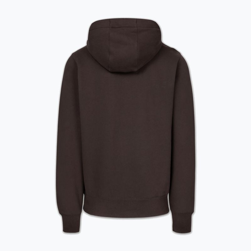 Felpa uomo Pitbull Small Logo Hooded dark chocolate 2