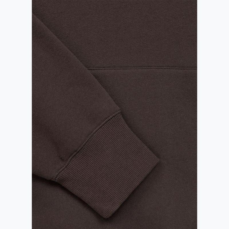Felpa uomo Pitbull Small Logo Hooded dark chocolate 5