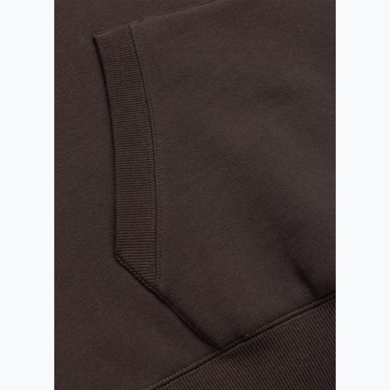 Felpa uomo Pitbull Small Logo Hooded dark chocolate 6