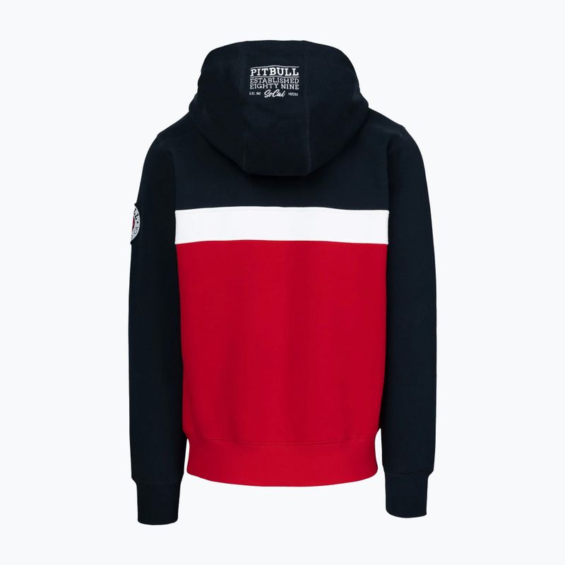 Felpa da uomo Pitbull Gibson Hooded dark navy/red 5