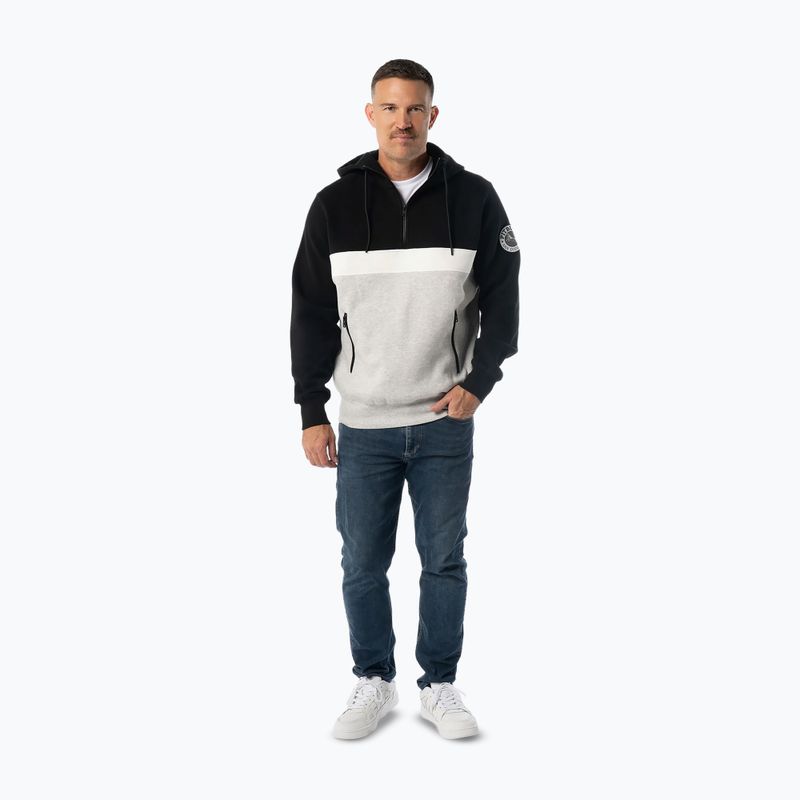 Felpa uomo Pitbull Gibson Hooded black/grey melange 2
