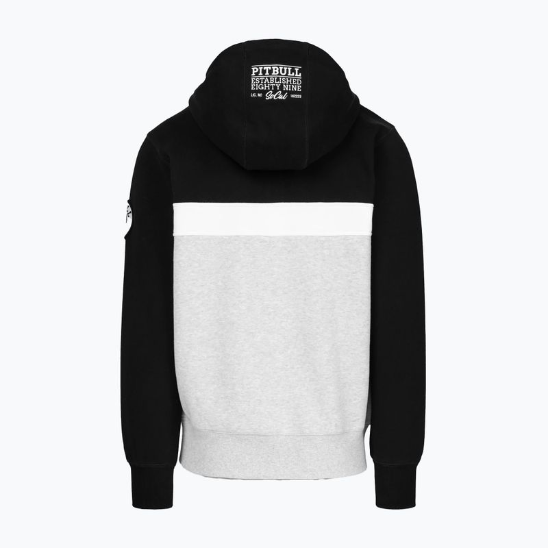 Felpa uomo Pitbull Gibson Hooded black/grey melange 2