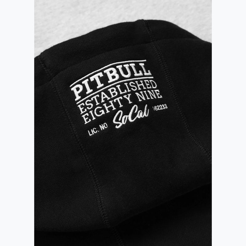 Felpa uomo Pitbull Gibson Hooded black/grey melange 4