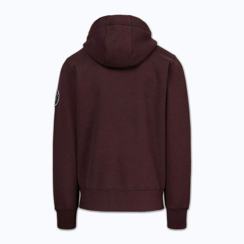 Felpa uomo Pitbull Norton Hooded dark burgundy 5