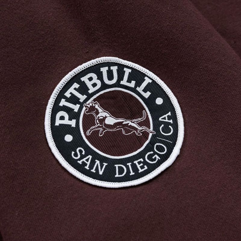 Felpa uomo Pitbull Norton Hooded dark burgundy 10