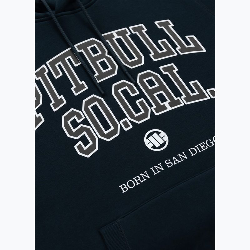 Felpa uomo Pitbull So Cal Hooded dark navy/red 7
