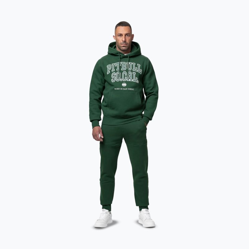 Felpa uomo Pitbull So Cal Hooded hunter green 2