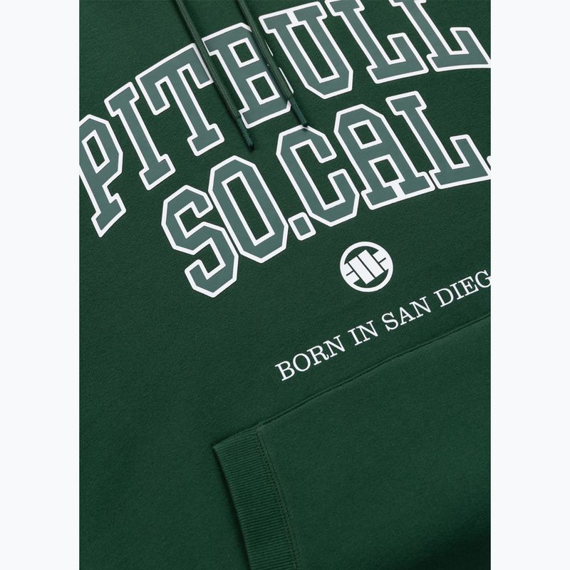 Felpa uomo Pitbull So Cal Hooded hunter green 7