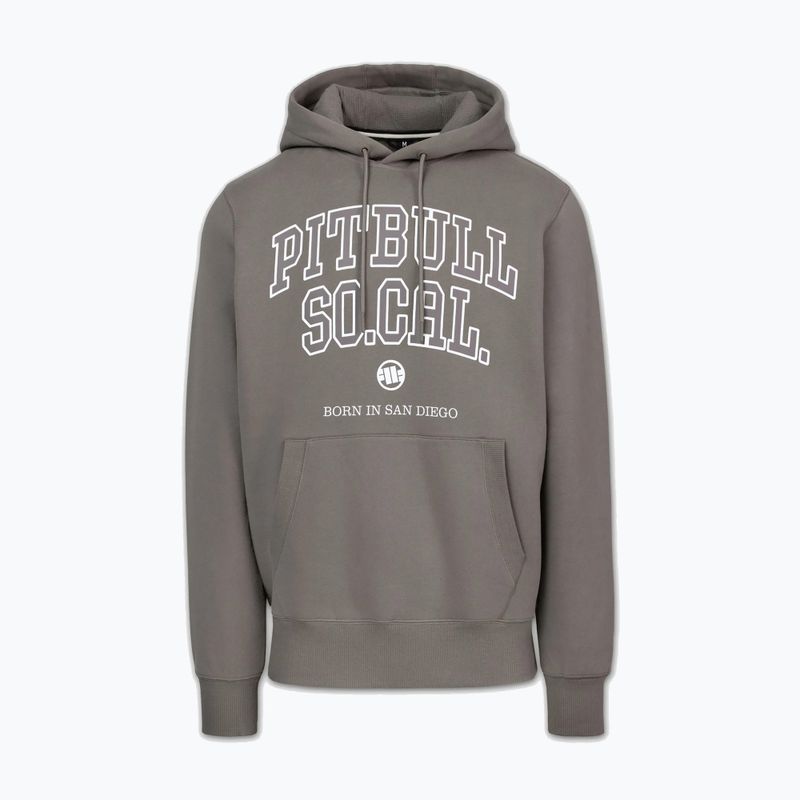 Felpa uomo Pitbull So Cal Hooded taupe 4