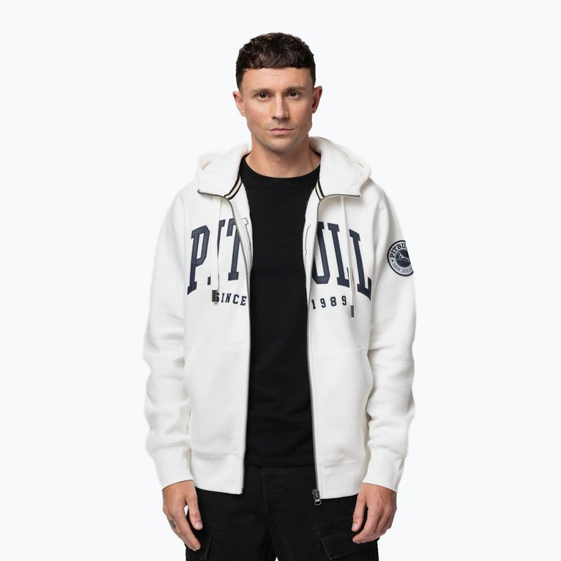 Felpa uomo Pitbull Norton Hooded Zip off white 5