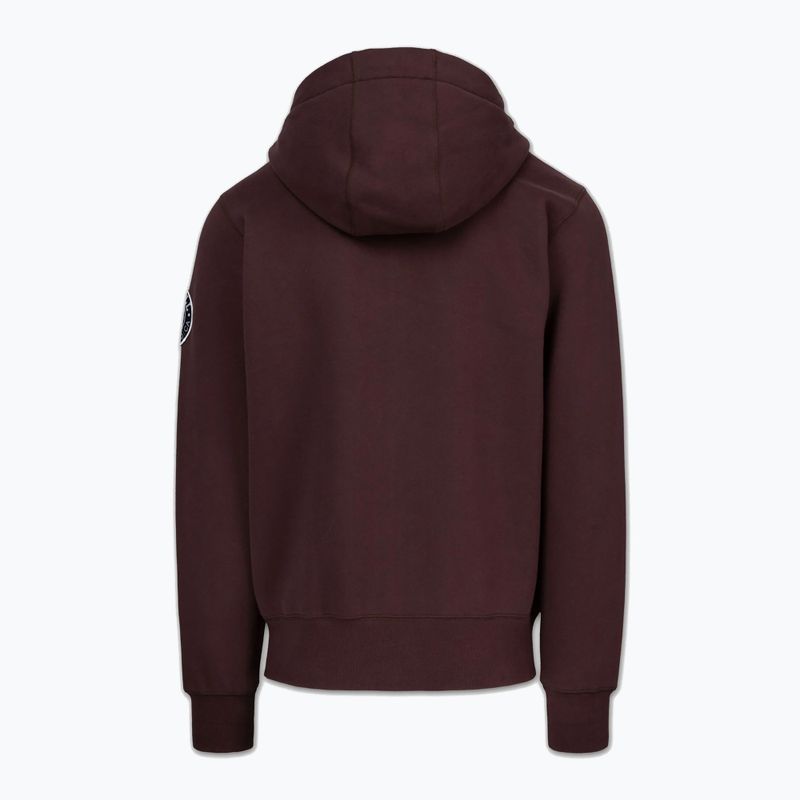 Felpa da uomo Pitbull Norton Hooded Zip dark burgundy 6