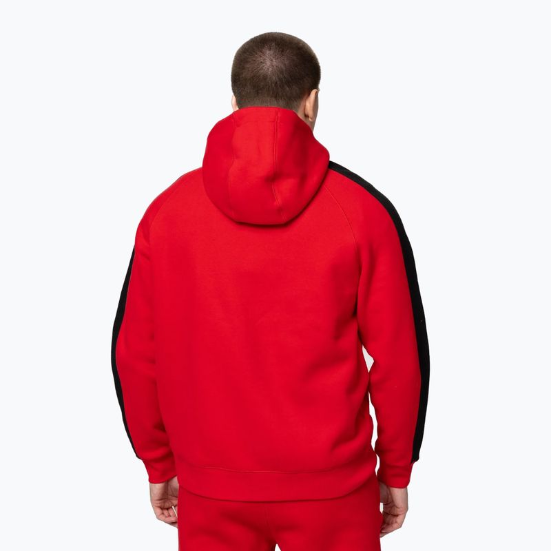 Felpa uomo Pitbull San Diego Ca Hooded Zip red 3