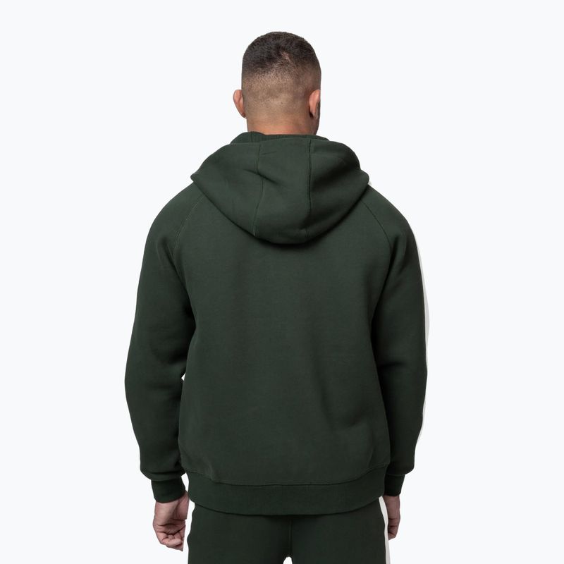 Felpa uomo Pitbull San Diego Ca Hooded Zip dark green 3