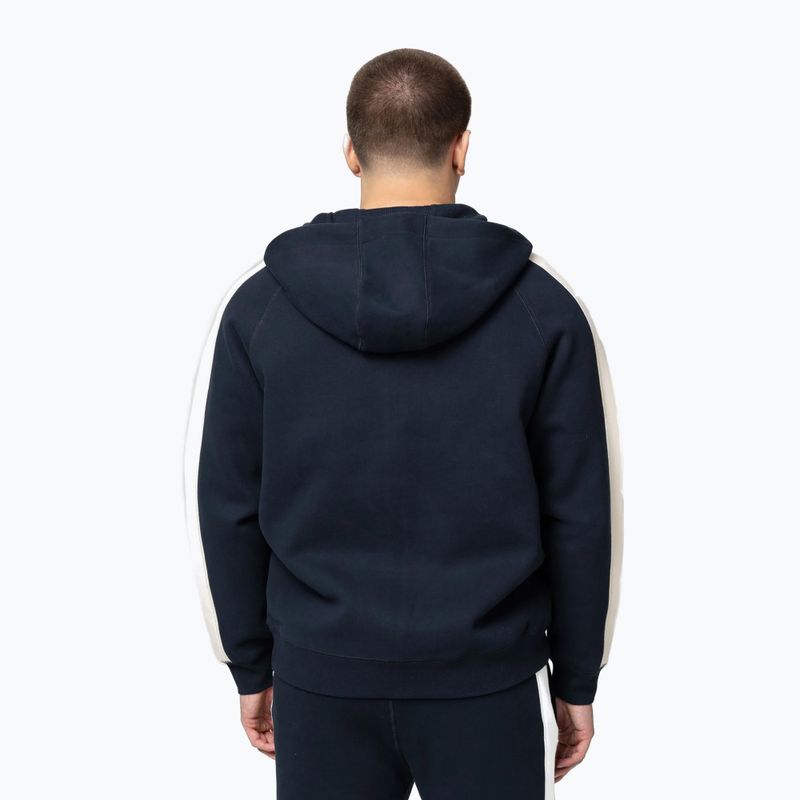 Felpa uomo Pitbull San Diego Ca con cappuccio e zip dark navy/red 3